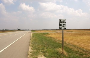 Highway 50 sign