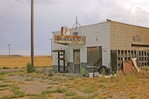 Abandoned bar along Main Street